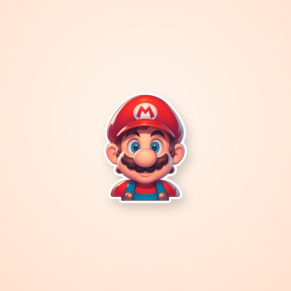 Super Mario Cool Face Sticker