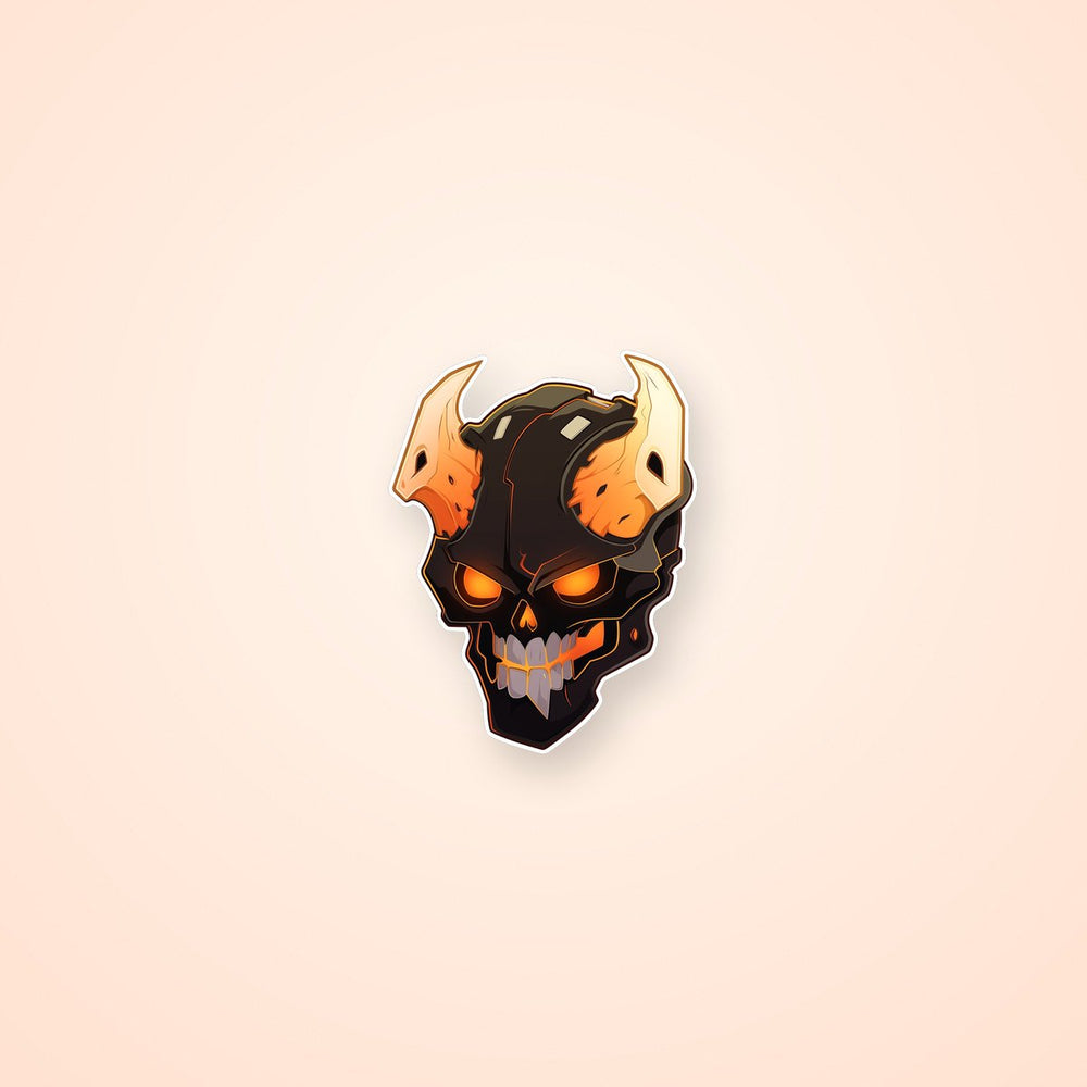 Cool Demonic Helmet Sticker