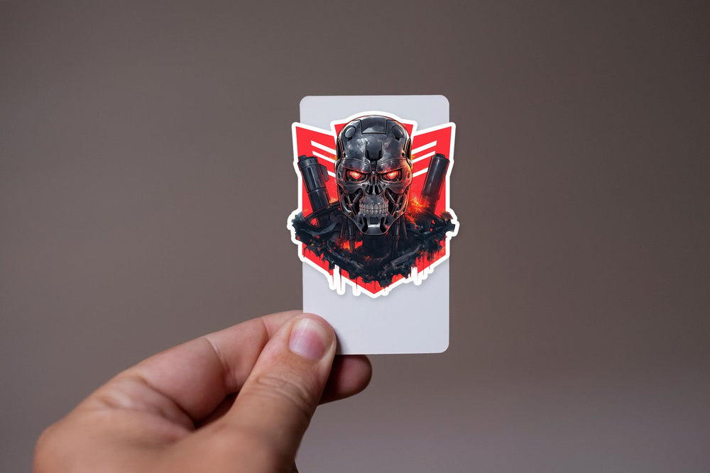 Terminator & Megatron Crossover Sticker