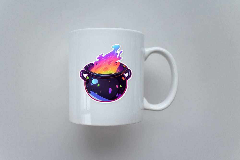 Colorful Bubbling Cauldron Sticker