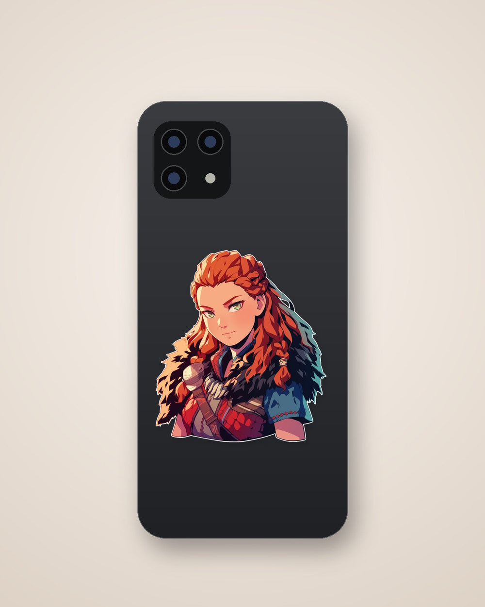 Horizon Zero Dawn Aloy Red Braids Sticker