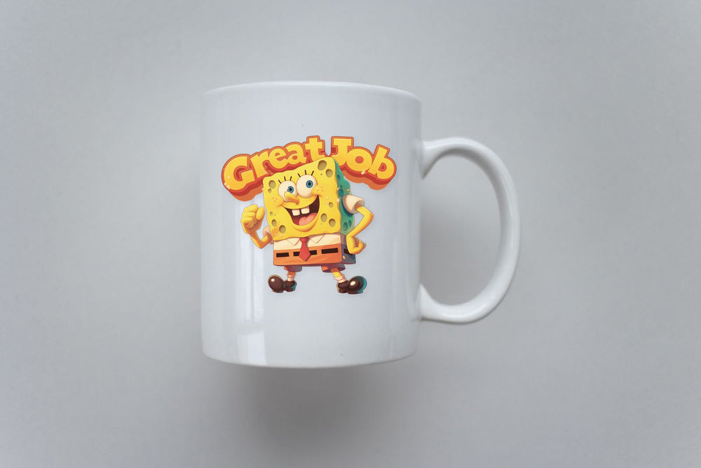 Spongebob Great Job Text Clipart Sticker