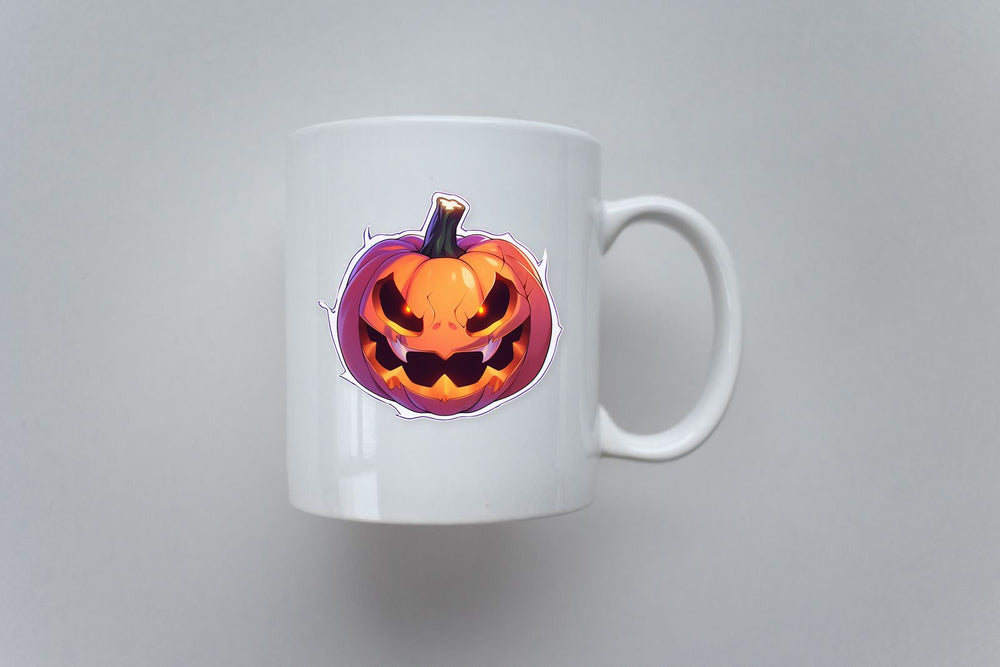 Spooky Halloween Pumpkin Sticker