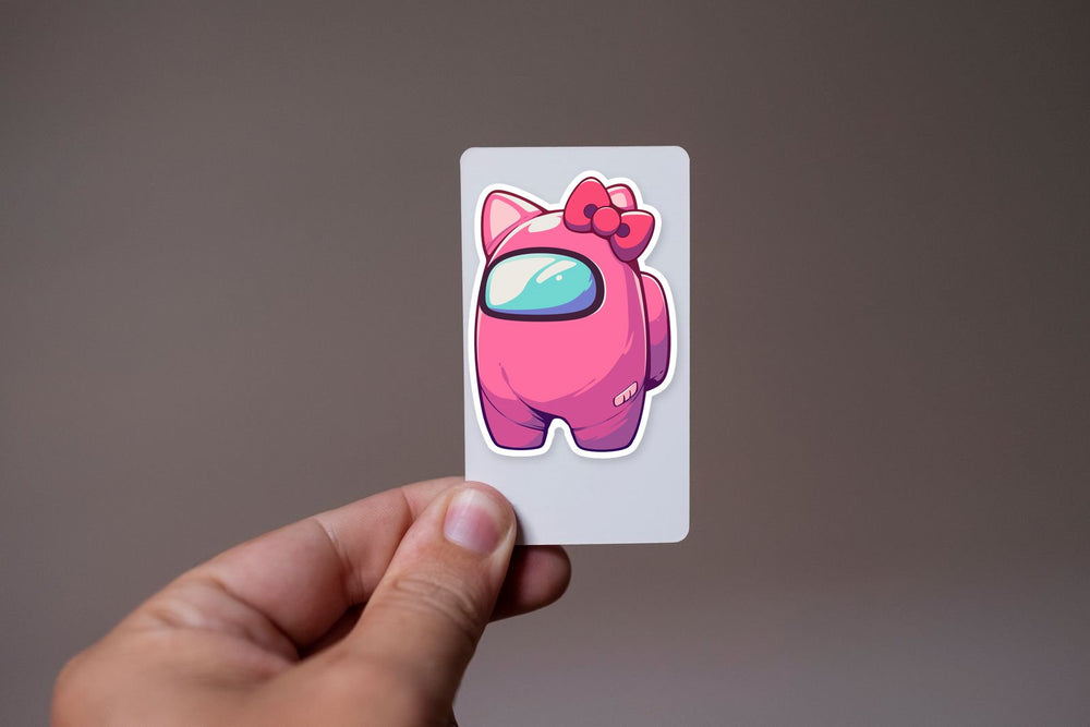Hello Kitty Among Us Pink Sticker