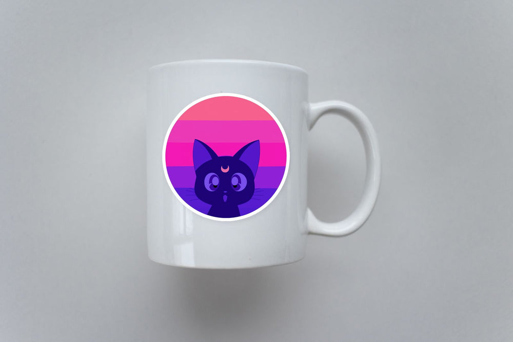 Luna Magical Cat Anime Sticker
