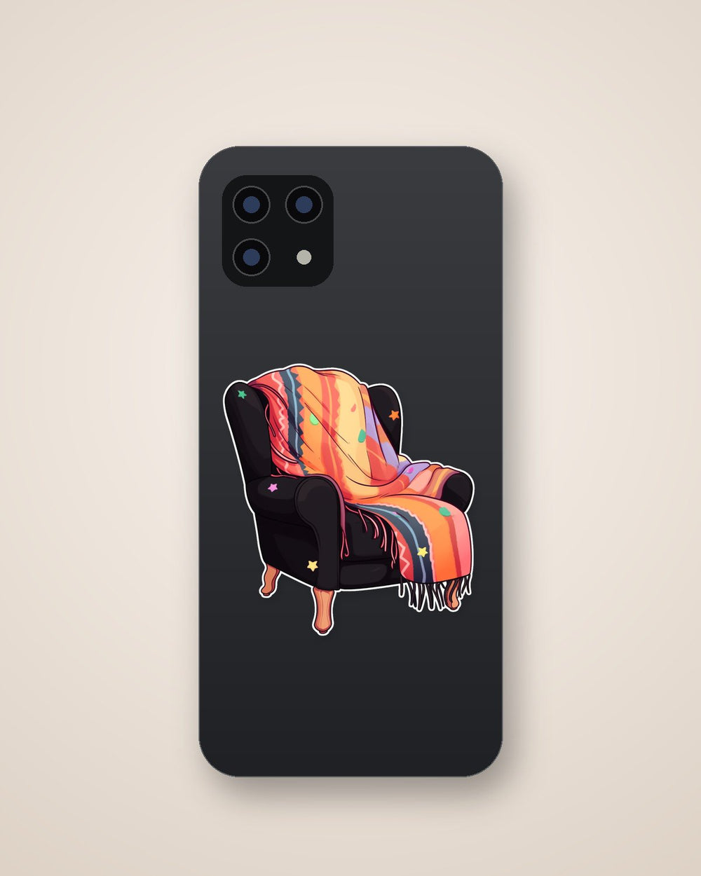 Armchair with a Blanket Sticker