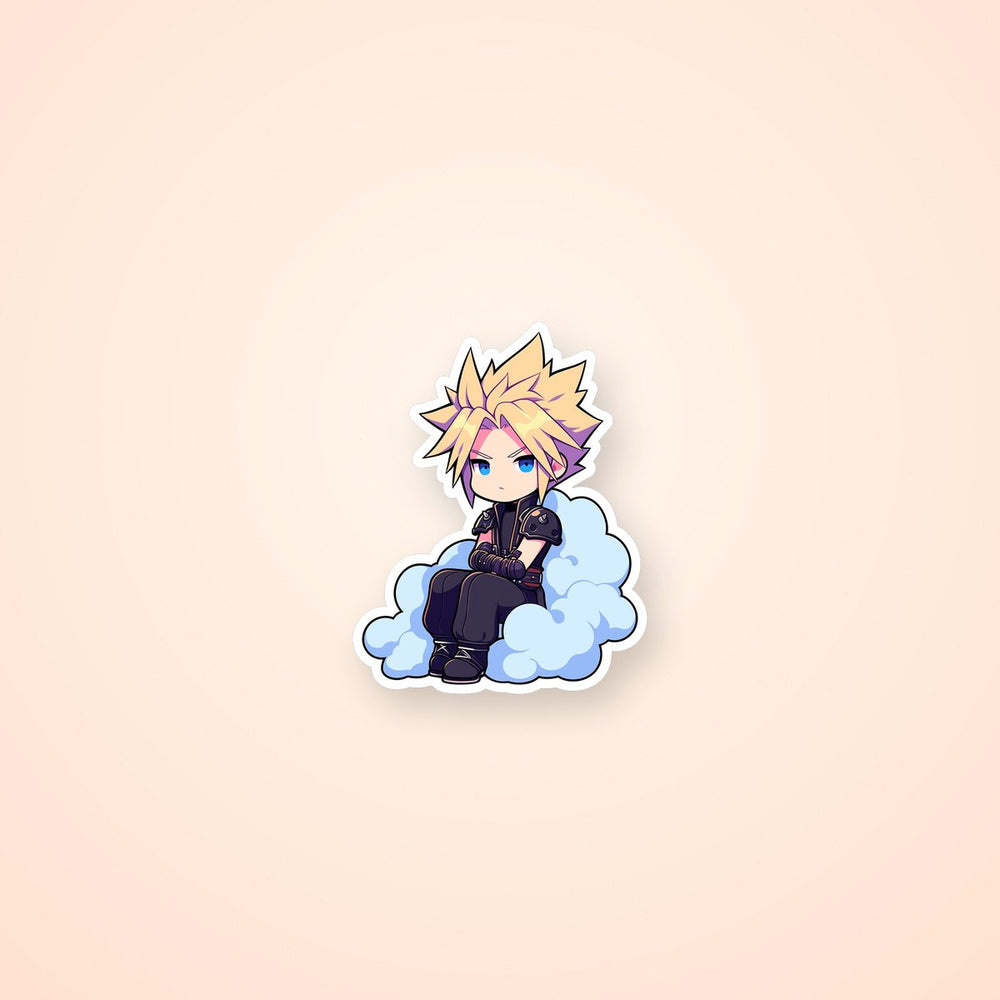 Final Fantasy Chibi Cloud Strife Sticker