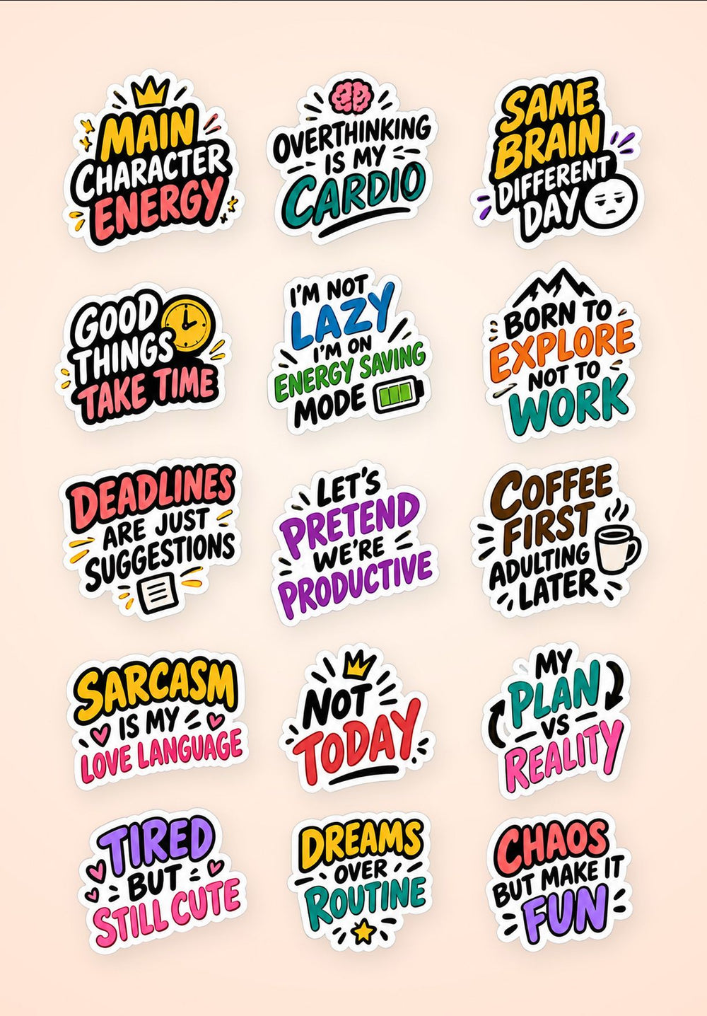 Daily Life & Adulting Sticker Pack 2