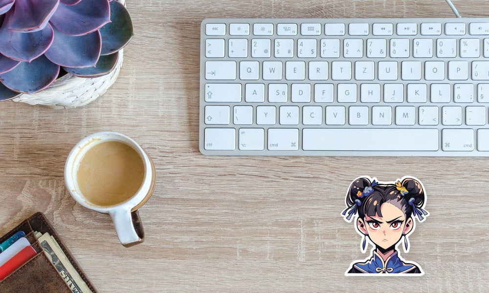 Street Fighter Serious Chun-Li Sticker