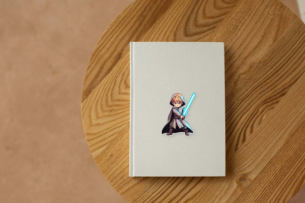 Star Wars Child Jedi with Lightsaber Sticker