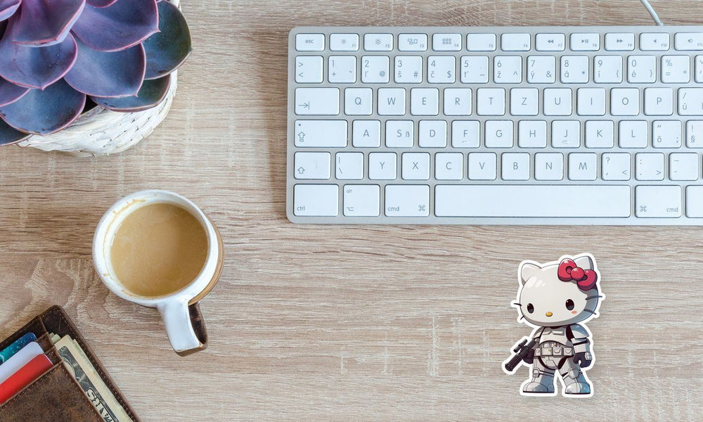 Hello Kitty Stormtrooper Sticker