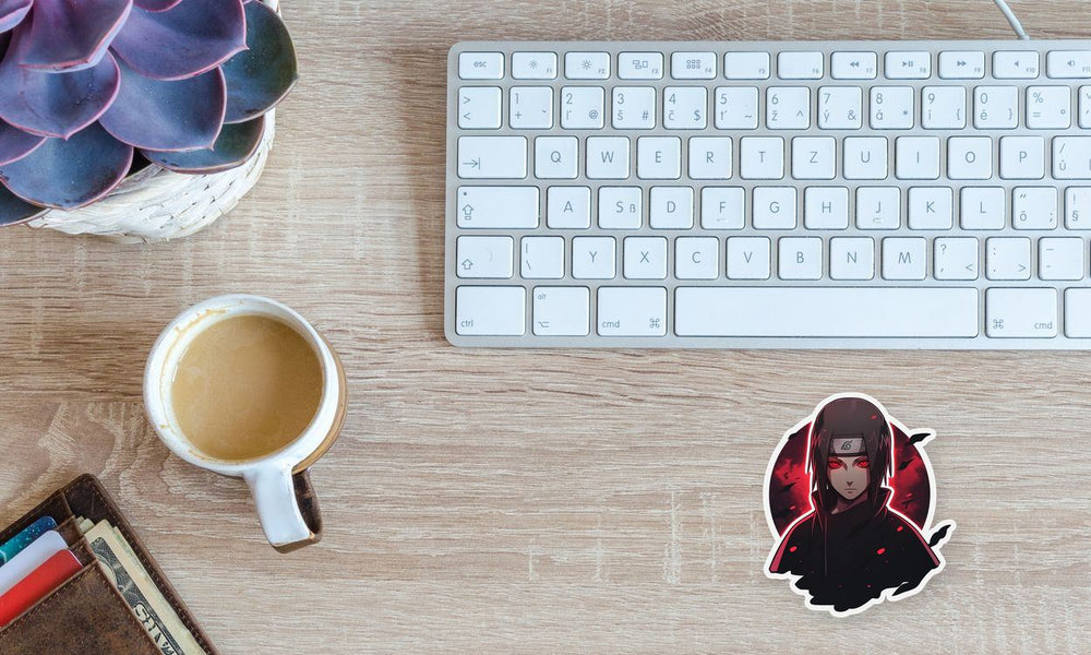 Naruto Itachi Uchiha Red Moon Sticker
