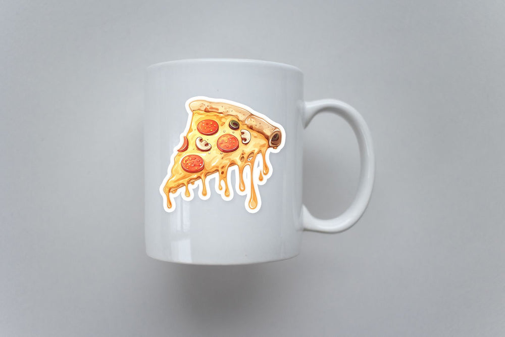 Melting Pepperoni Pizza Slice Sticker