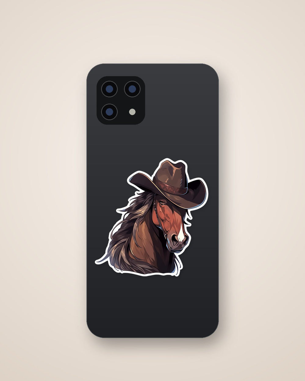 Horse with a Cowboy Hat Sticker