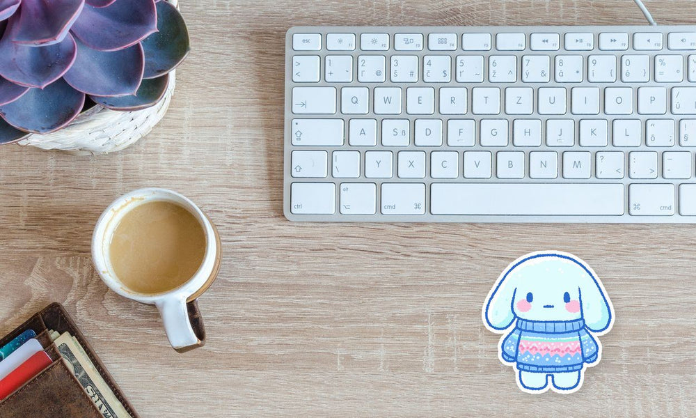 Cute Cinnamoroll Cozy Sweater Winter Kawaii Sticker