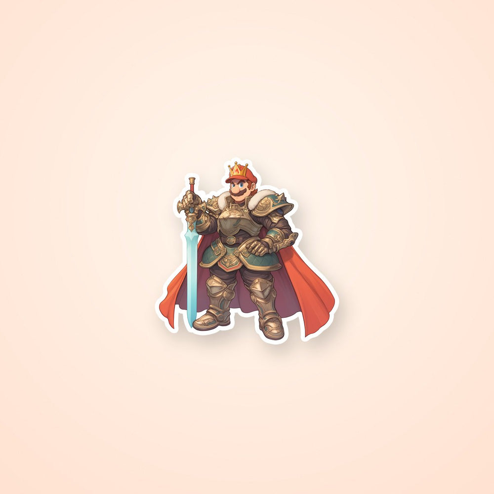 King Mario Fantasy Armor Sticker