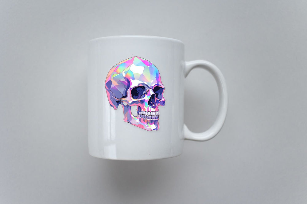 Colorful Crystal Skull Sticker