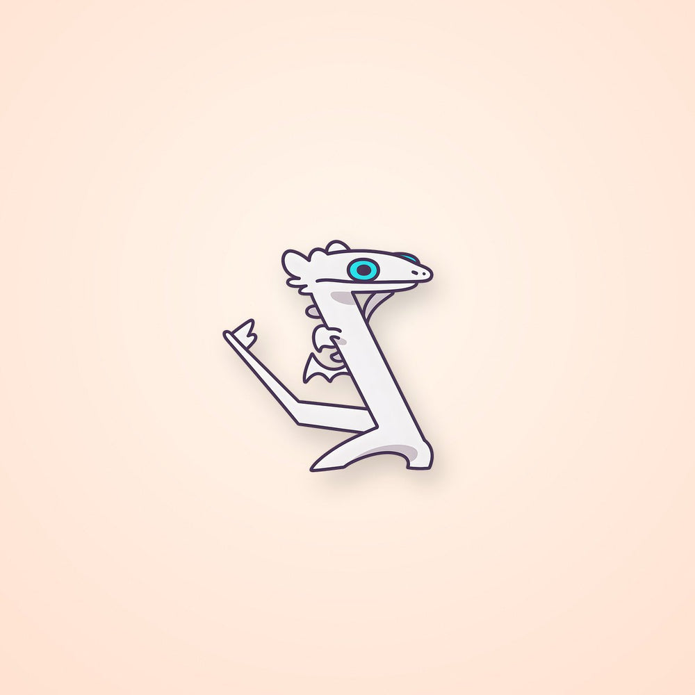 Dancing Light Fury Cute Dragon Sticker