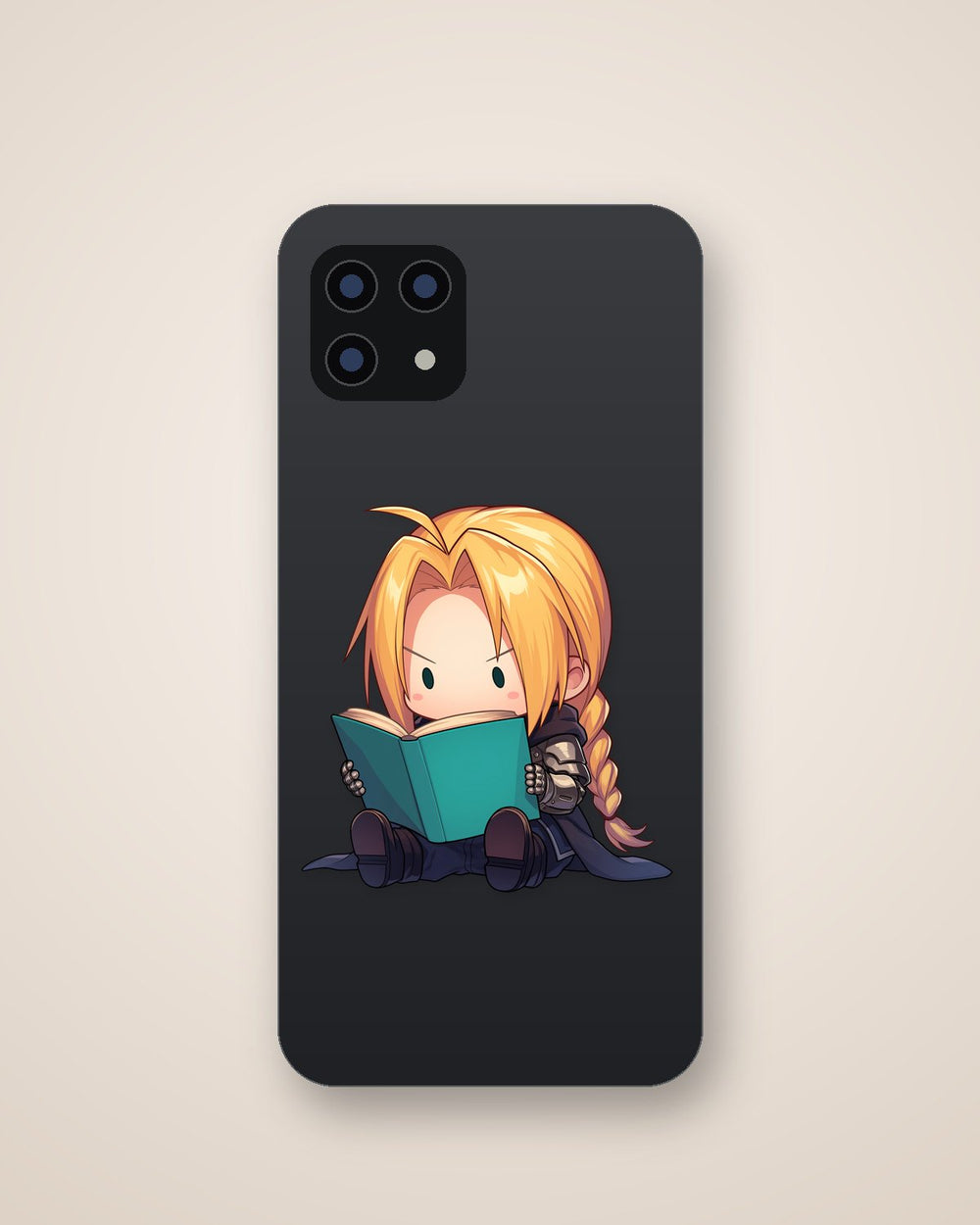 Kawaii Edward Elric Reading Book Sticker