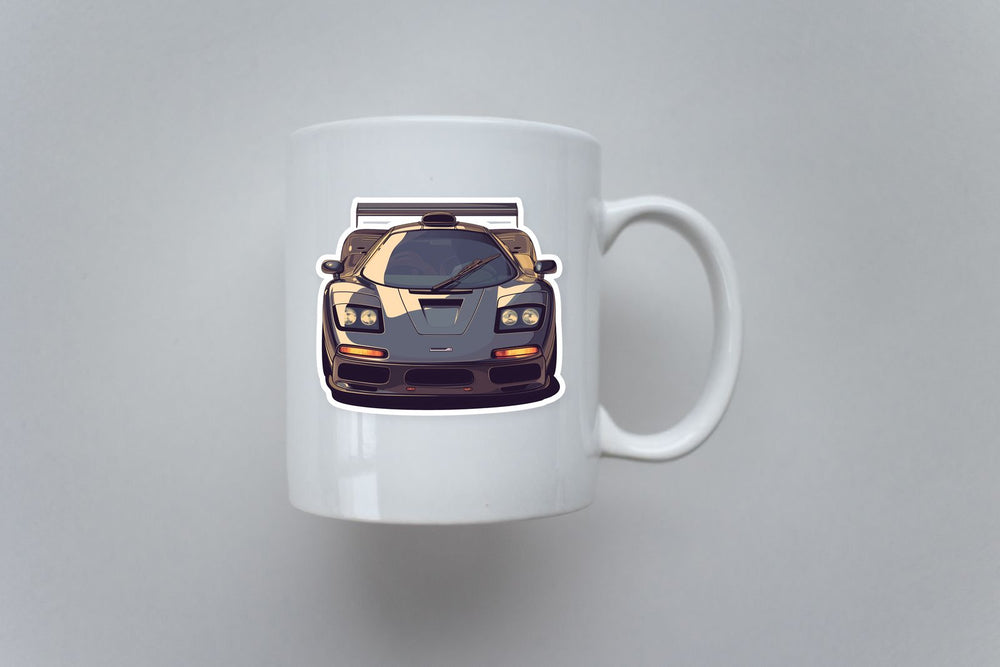 Mclaren F1 Supercar Front View Sticker