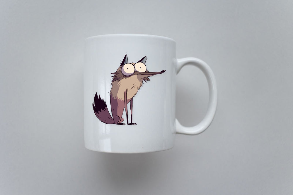 Funny Wolf Cartoon Sticker