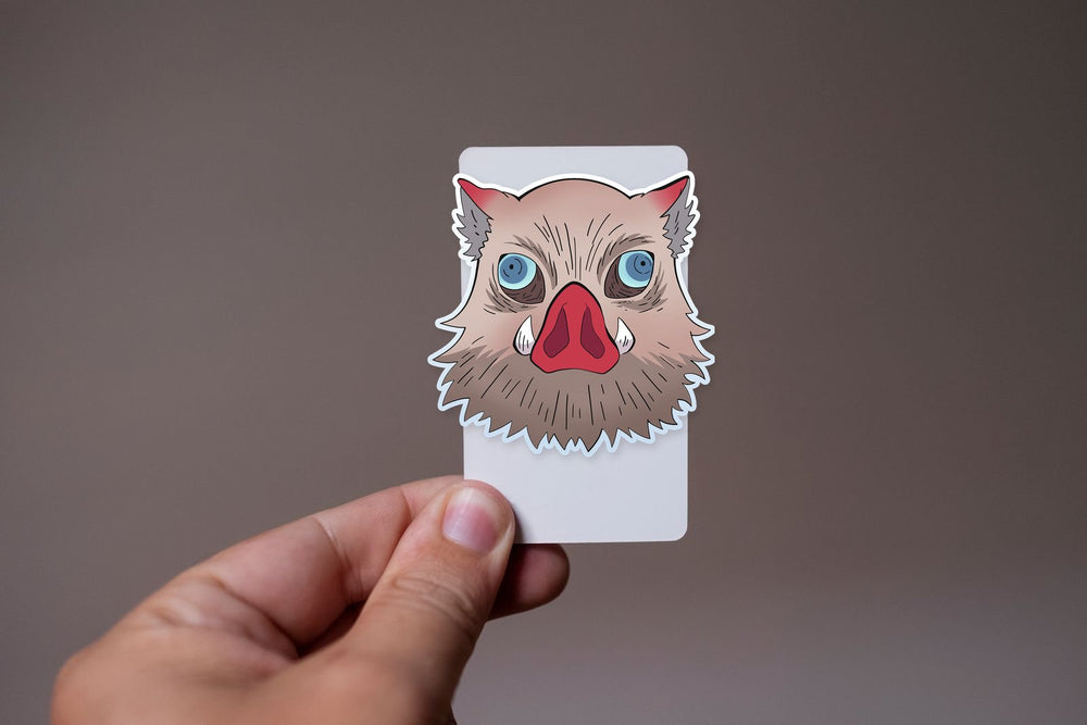 Demon Slayer Inosuke Hashibira Boar Mask Sticker