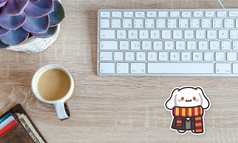 Cinnamoroll Gryffindor Scarf Sticker