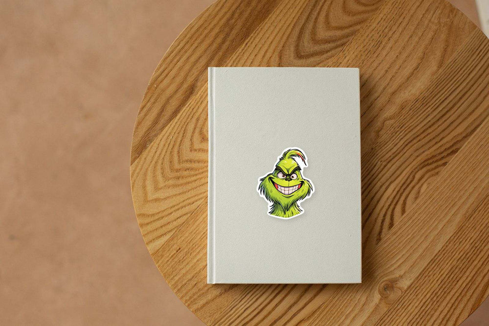 Smiling Grinch Sticker
