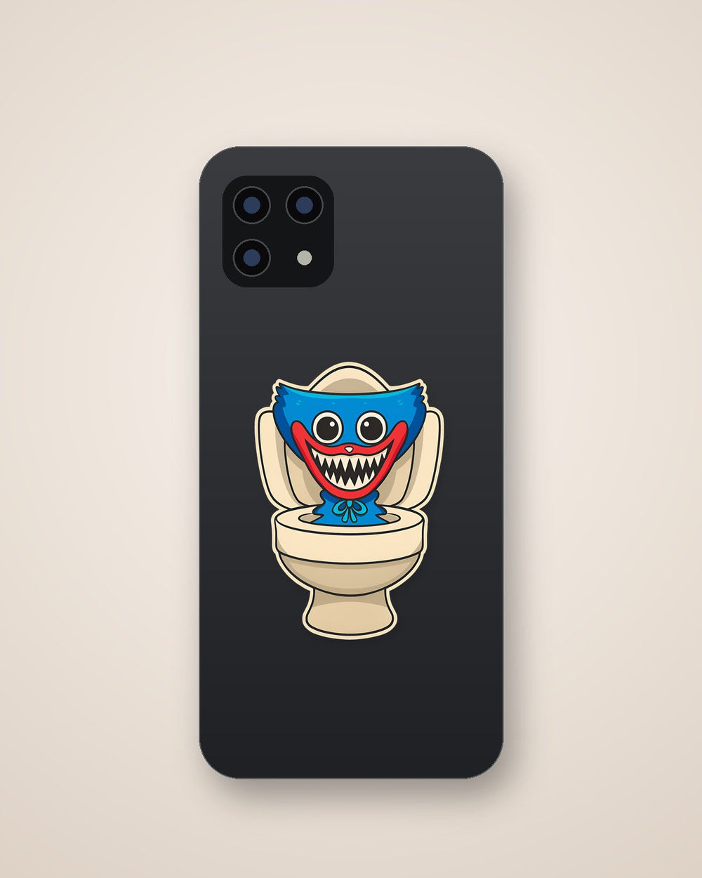 Huggy Wuggy Toilet Horror Sticker