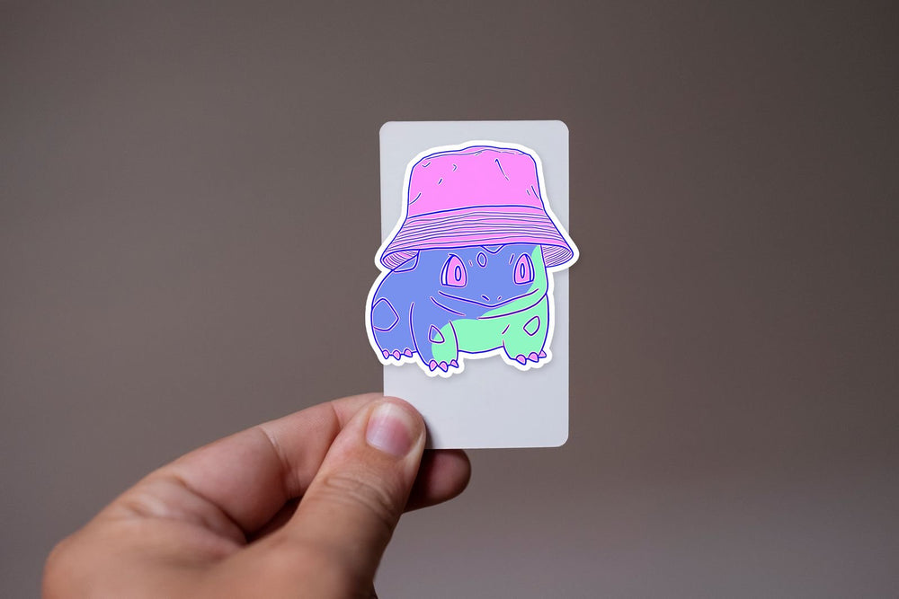Bulbasaur Pastel Bucket Hat Kawaii Pokemon Sticker