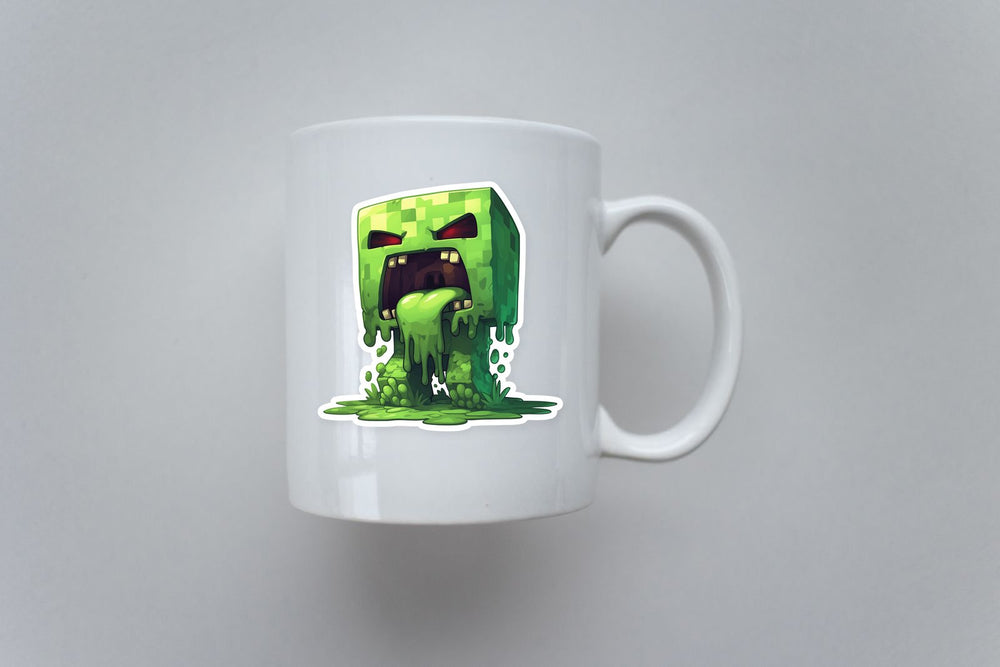 Minecraft Creeper Slime Monster Sticker