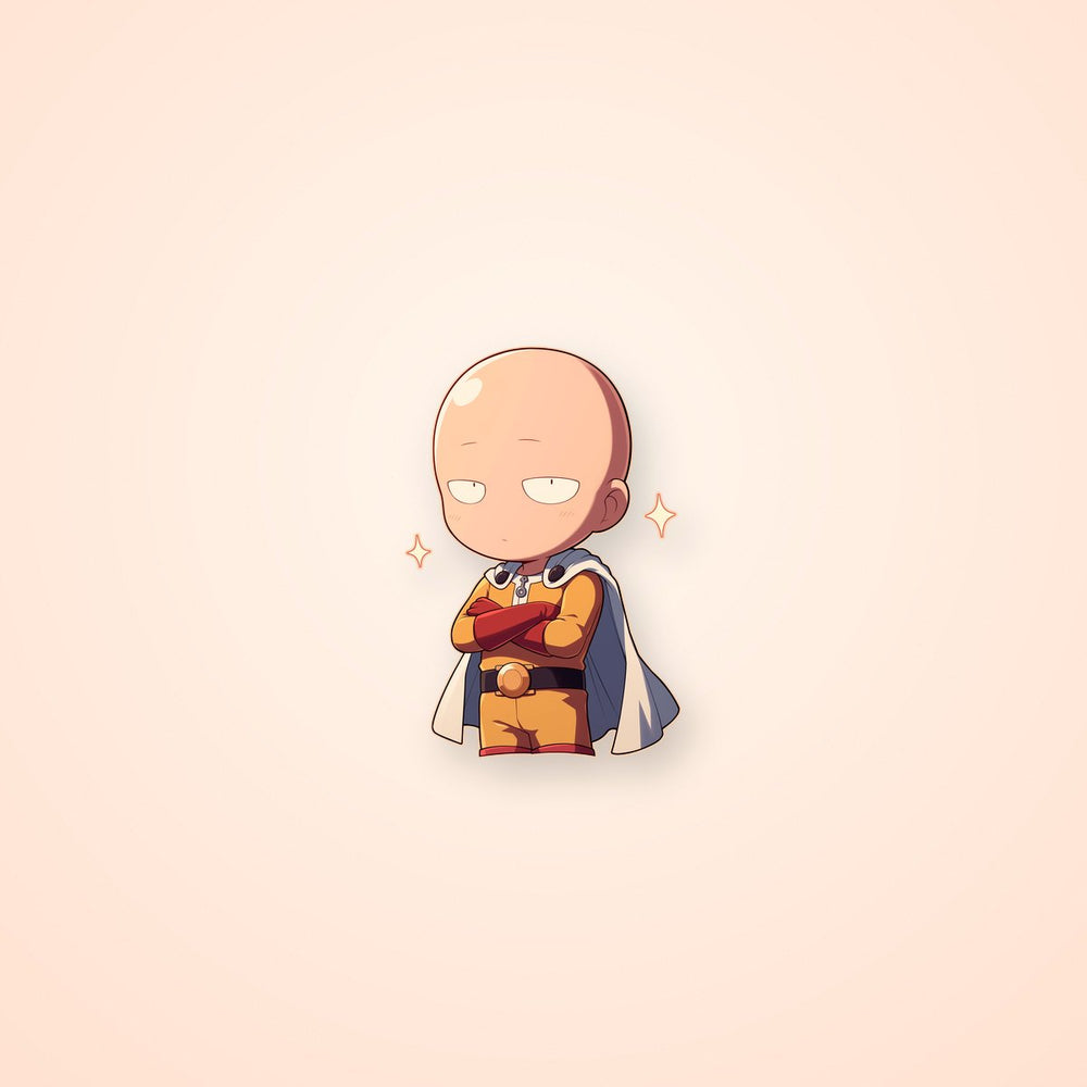 Chibi Saitama One Punch Man Sticker