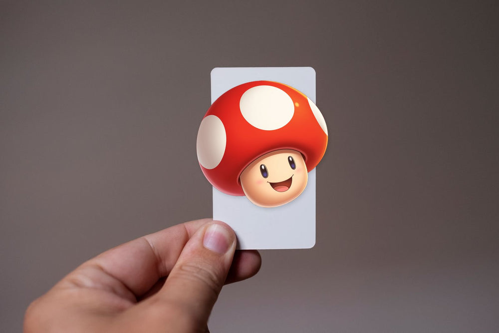 Super Mario Power-Up Mushroom Sticker
