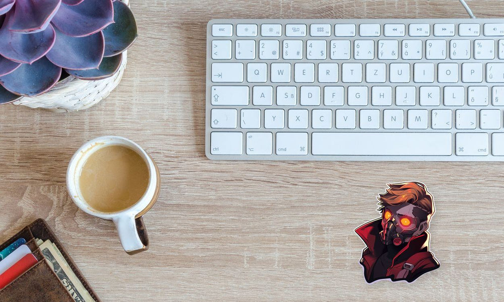 Aesthetic Star-Lord in Mask Marvel Sticker