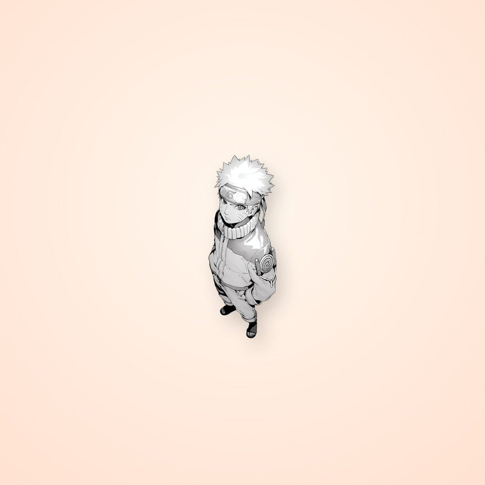 Naruto Manga Black White Sticker
