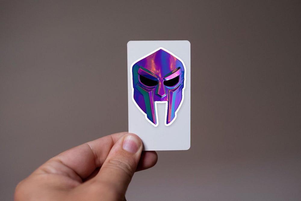 Mf Doom Chrome Mask Hip-Hop Icon Sticker