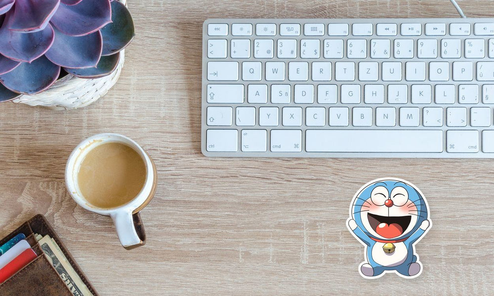 Happy Doraemon Sticker