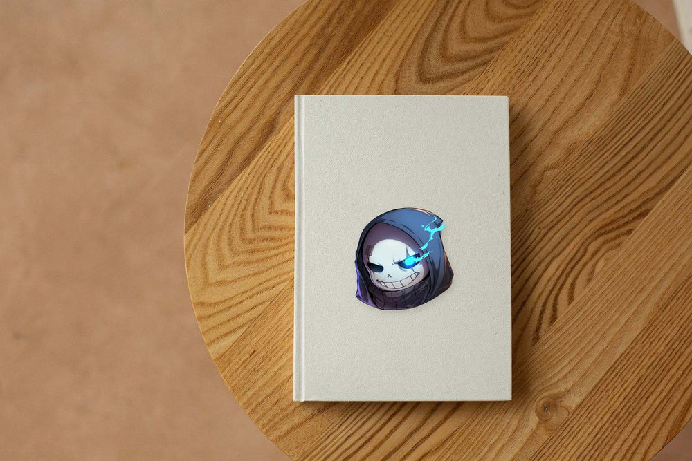Sans Blue Flame Eye Sticker