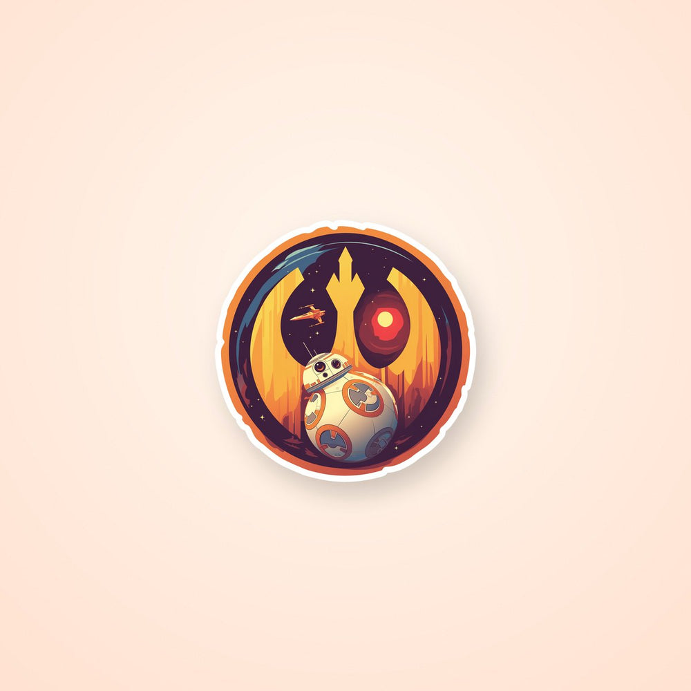 Star Wars Rebel Symbol Bb-8 Sticker