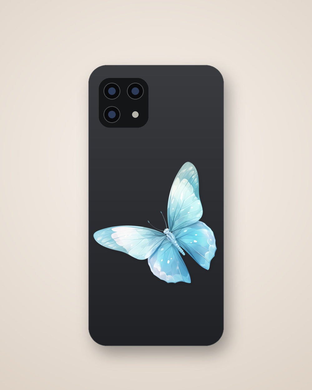 Blue Butterfly Aesthetic Sticker