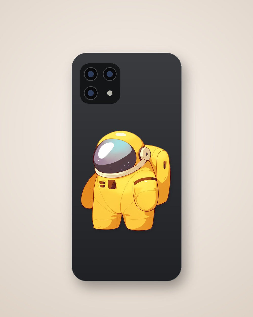 Yellow Astronaut Among Us Sticker