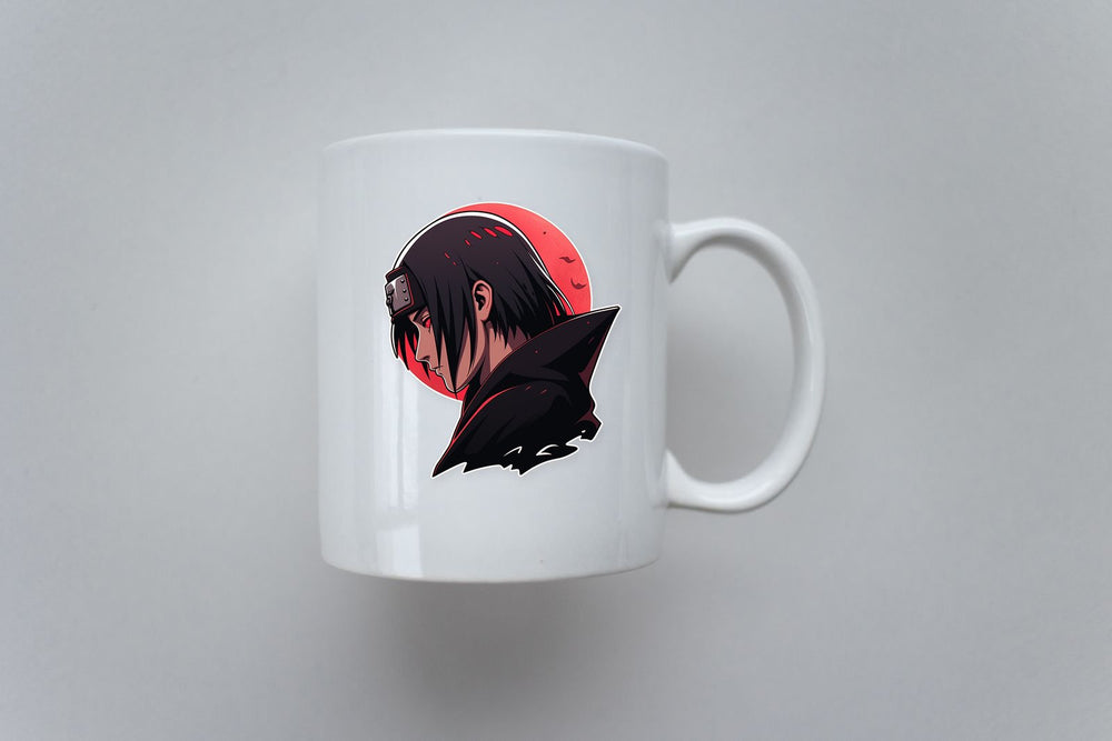 Itachi Uchiha Profile Red Moon Sticker