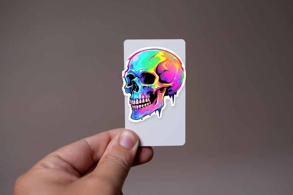 Halloween Colorful Skull Sticker