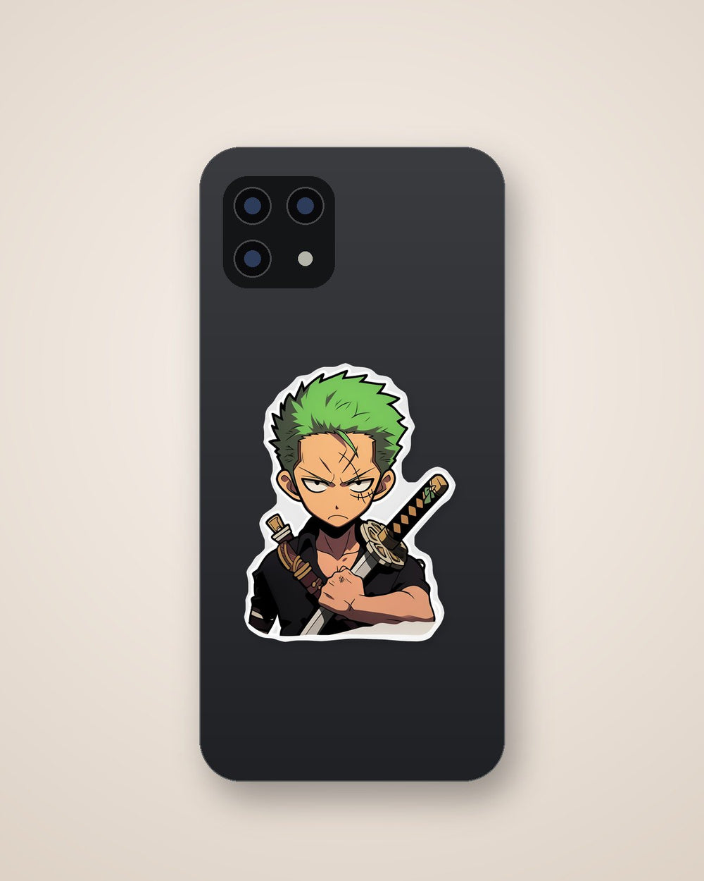 Sad Roronoa Zoro with Sword Sticker