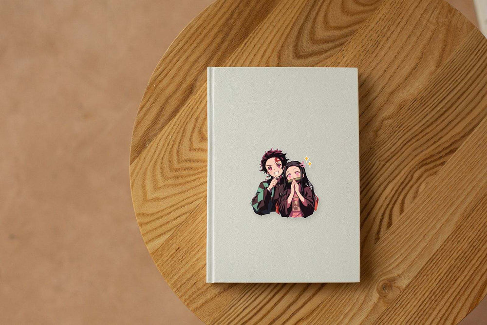 Tanjiro and Nezuko Happy Demon Slayer Sticker