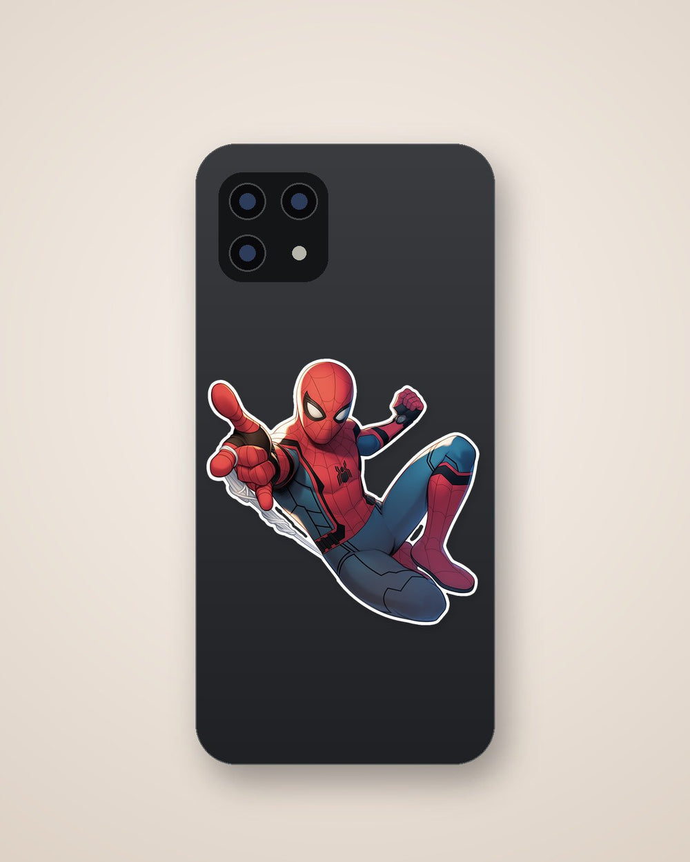 Web-Slinging Spider-Man Sticker