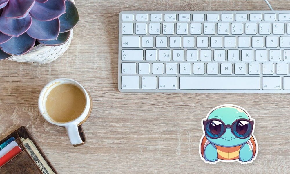Squirtle Sunglasses Cool Sticker