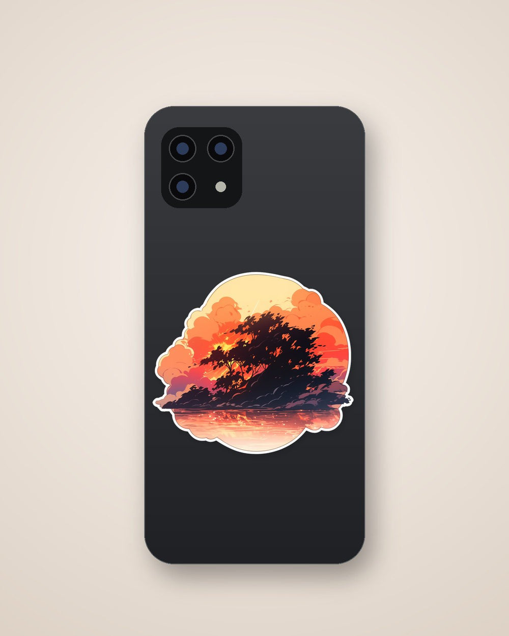 Burning Forest Art Sticker
