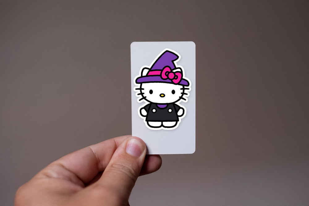 Hello Kitty Witch Costume Halloween Sticker