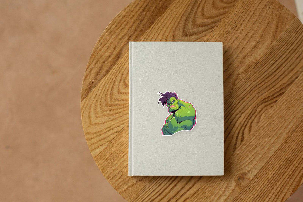 Drawn Angry Hulk Sticker